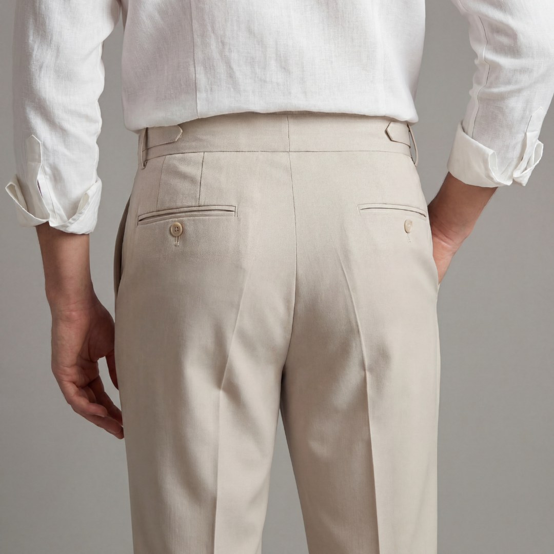 Pantalón tailored fit para hombre clásico formal de oficina