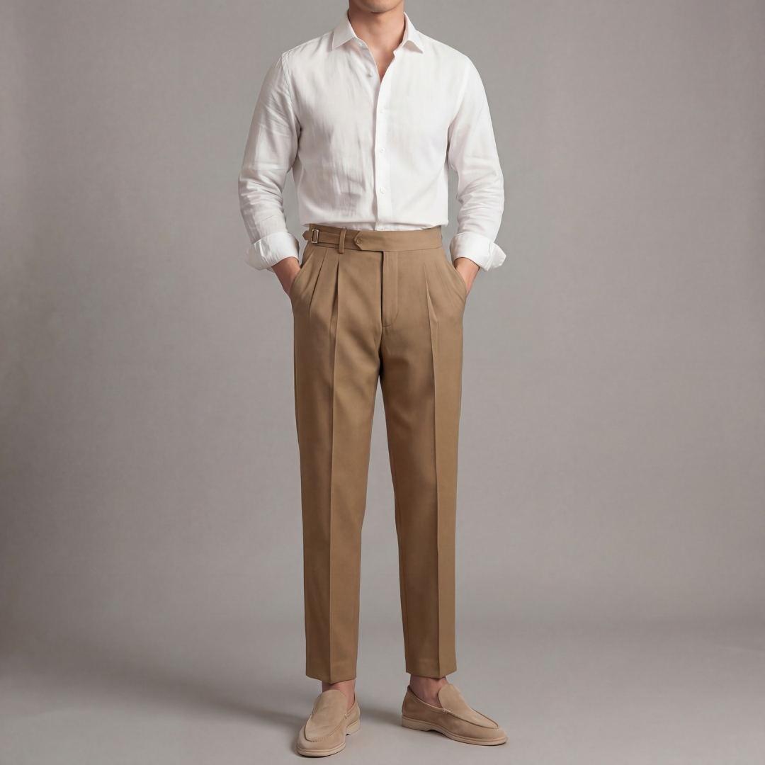 Pantalón tailored fit para hombre clásico formal de oficina