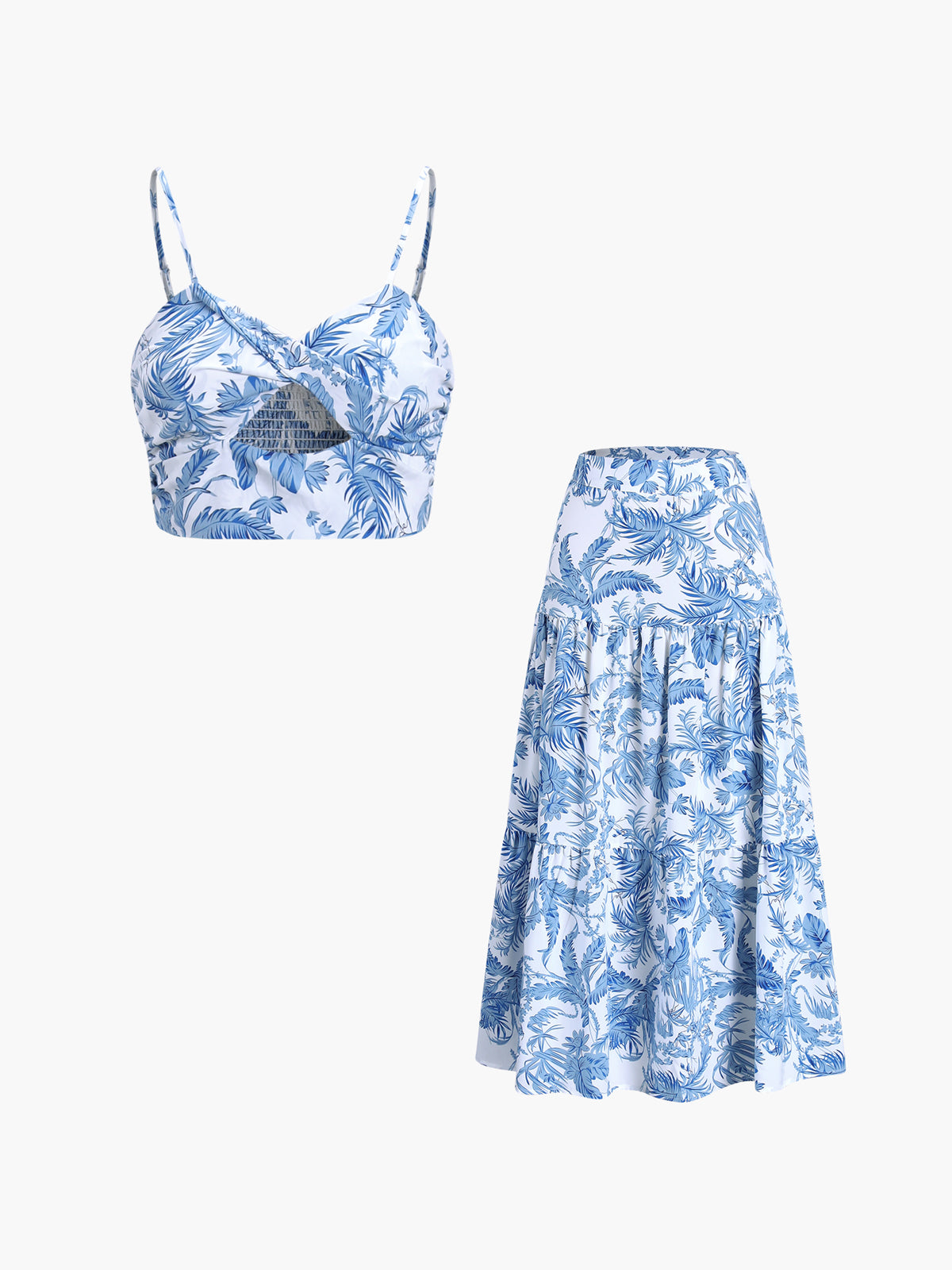Conjunto Falda con Detalle Twist Mujer Casual Verano