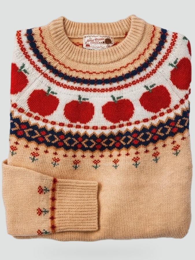Warme Fair Isle Sweater met Ronde Hals en Lange Mouwen voor Dames