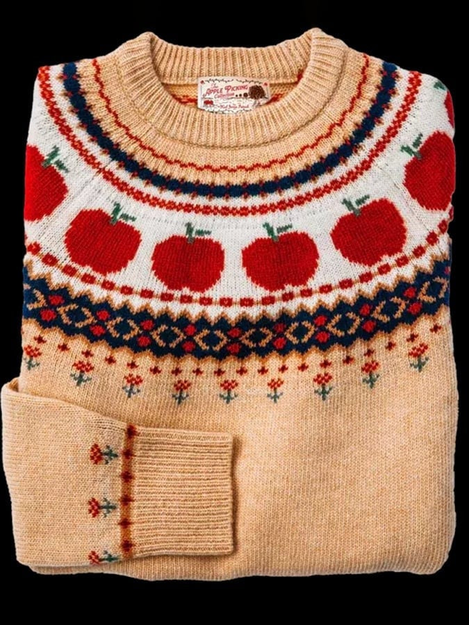Warme Fair Isle Sweater met Ronde Hals en Lange Mouwen voor Dames