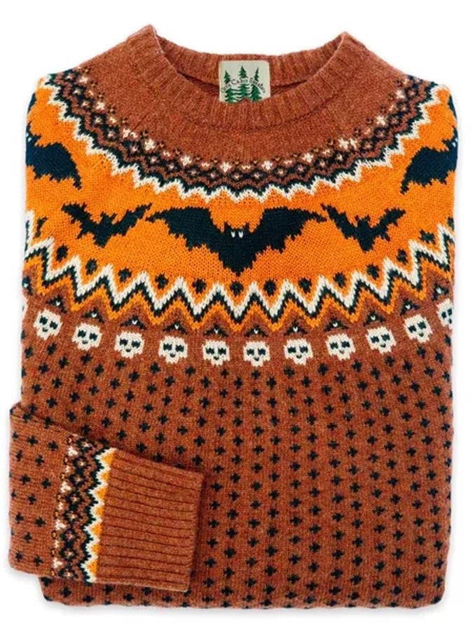 Warme Fair Isle Sweater met Ronde Hals en Lange Mouwen voor Dames